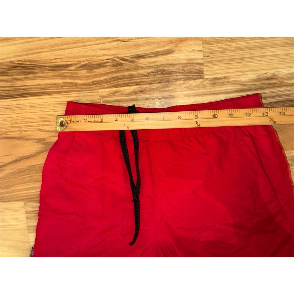 Boathouse vtg Mens Medium‎ Windbreaker Pants Red Nylon Elastic Waist Made In USA - Picture 4 of 9